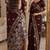 Maroon soft silk blend banarasi jacuard work festive saree with unstitched blouse piece