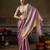 lavender smart heavy kanchivaram silk blend rich looks graceful saree