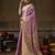 lavender smart heavy kanchivaram silk blend rich looks graceful saree