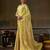 yellow smart heavy kanchivaram silk blend rich looks graceful saree