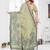 green spun cotton blend woven designer ethnic traditional saree