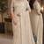 Off white rama soft silk blend banarasi jacuard work festive saree with unstitched blouse piece