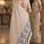 Off white rama soft silk blend banarasi jacuard work festive saree with unstitched blouse piece