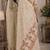 Off white red soft silk blend banarasi jacuard work festive saree with unstitched blouse piece