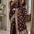 Maroon soft silk blend banarasi jacuard work festive saree with unstitched blouse piece