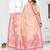 peach spun cotton blend woven designer ethnic traditional saree