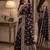 Wine soft silk blend banarasi jacuard work festive saree with unstitched blouse piece