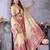 cream spun cotton blend woven designer ethnic traditional saree