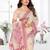 cream spun cotton blend woven designer ethnic partywear saree