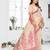 cream spun cotton blend woven designer ethnic partywear saree