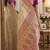 Cream soft silk blend banarasi jacuard work festive saree with unstitched blouse piece