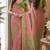 Pink soft silk blend banarasi jacuard work festive saree with unstitched blouse piece