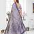 grey spun cotton blend woven designer ethnic partywear saree