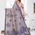 grey woven designer spun cotton blend fabric smart traditional saree