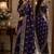 Plum soft silk blend banarasi jacuard work festive saree with unstitched blouse piece
