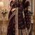 Maroon soft silk blend banarasi jacuard work festive saree with unstitched blouse piece