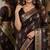 Maroon soft silk blend banarasi jacuard work festive saree with unstitched blouse piece