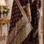 Maroon soft silk blend banarasi jacuard work festive saree with unstitched blouse piece