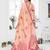 peach woven designer spun cotton blend fabric smart traditional saree