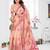 peach woven designer spun cotton blend fabric smart traditional saree