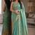 Rama soft silk blend banarasi jacuard work festive saree with unstitched blouse piece