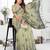 green woven designer spun cotton blend fabric smart traditional saree
