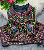 Black silk thread mirror