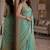 Rama soft silk blend banarasi jacuard work festive saree with unstitched blouse piece