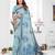 sea green woven designer spun cotton blend fabric smart traditional saree