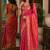 Pink soft silk blend banarasi jacuard work festive saree with unstitched blouse piece
