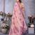 pink woven designer spun cotton blend fabric smart traditional saree