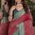Pink soft silk blend banarasi jacuard work festive saree with unstitched blouse piece