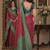 Pink soft silk blend banarasi jacuard work festive saree with unstitched blouse piece
