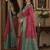 Pink soft silk blend banarasi jacuard work festive saree with unstitched blouse piece