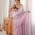 Lavender color smart fendy satin fabric designer ethnic partywear saree