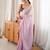 Lavender color smart fendy satin fabric designer ethnic partywear saree