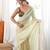 Mahendi color smart fendy satin fabric designer ethnic partywear saree