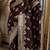 Maroon soft silk blend banarasi jacuard work festive saree with unstitched blouse piece