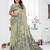 pista color smart spun cotton blend fabric woven designer saree