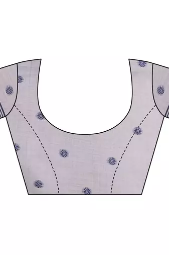 grey color smart spun cotton blend fabric woven designer saree
