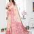 yellow color smart spun cotton blend fabric woven designer saree