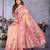 peach color smart spun cotton blend fabric woven designer saree