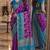 Purple soft silk blend banarasi jacuard work festive saree with unstitched blouse piece