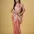 gajri color smart tissue fabric sequins work smart bollywood saree