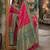 Pink soft silk blend banarasi jacuard work festive saree with unstitched blouse piece