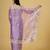 purple color smart tissue fabric sequins work smart bollywood saree