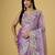 purple color smart tissue fabric sequins work smart bollywood saree