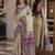 Cream soft silk blend banarasi jacuard work festive saree with unstitched blouse piece