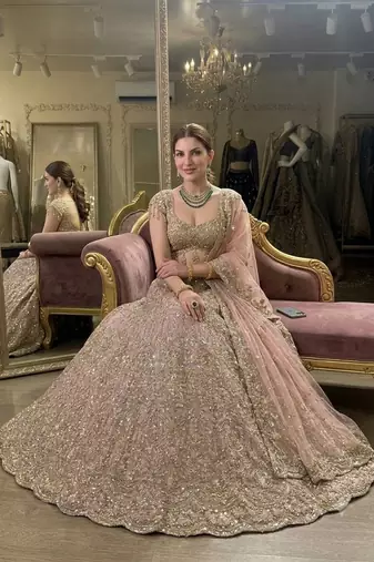 Embroidered Sequin Lehenga Choli with Dupatta for Festive and Wedding Wear