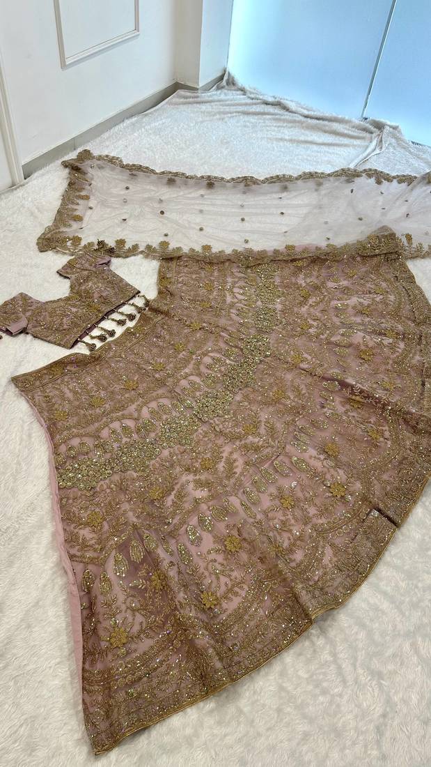 Embroidered Sequin Lehenga Choli with Dupatta for Festive and Wedding Wear